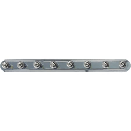 Maxim Lighting Essentials 8-Light 48" Wide Satin Nickel Vanity Light 7128SN
